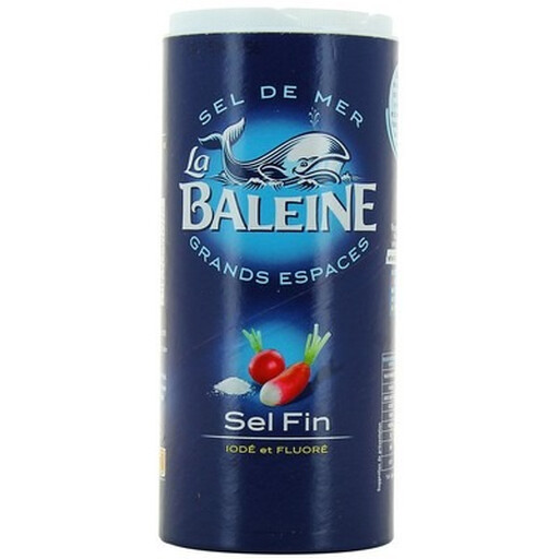 La Baleine sel marin fin iodé, 550 g