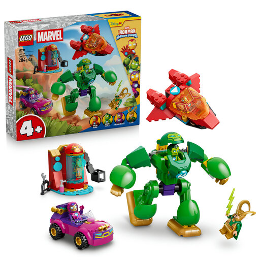 LEGO Marvel Iron Man Loki vs Team Iron Man Building Set 11211