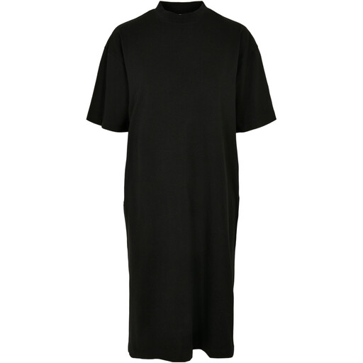 Urban Classics Ladies Organic Long Oversized Tee Dress in Schwarz