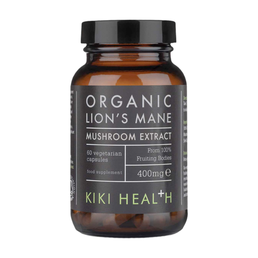 KIKI Health Lion's Mane Mushroom Extract 400mg Vegan Cognitive Support Capsules