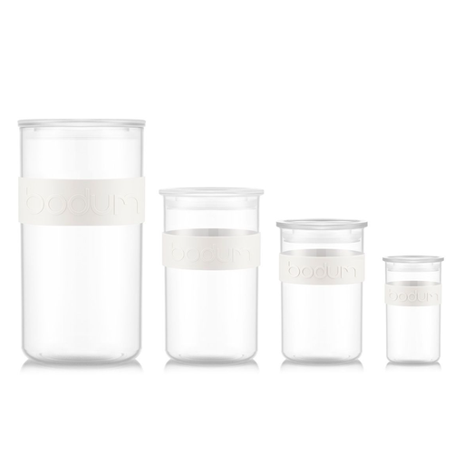 Bodum PRESSO Food Storage Containers 4 x 0.25L/3 x 0.6L/3 x 1L/2 x 2L - White