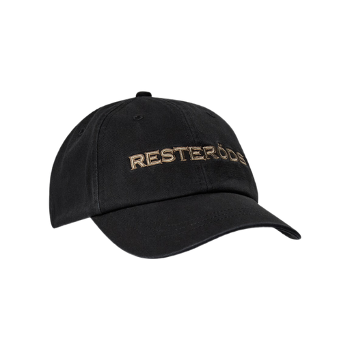 Resteröds OSIZE Black Twill Flat Cap