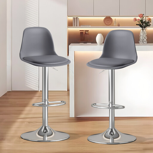 WXJHL BY2054 Adjustable Swivel Bar Chairs grey