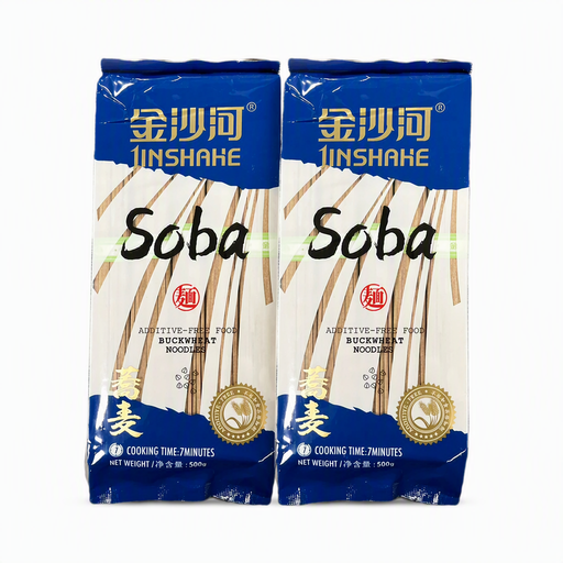 Jin Sha He Buckwheat Noodles 500g ×2