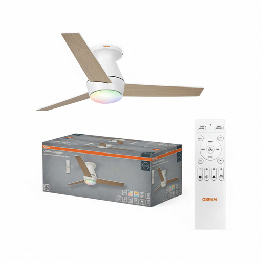 Osram Ceiling Fan LED Plafond 38W CCT RGB Remote Control Ceiling Fan Nordes 