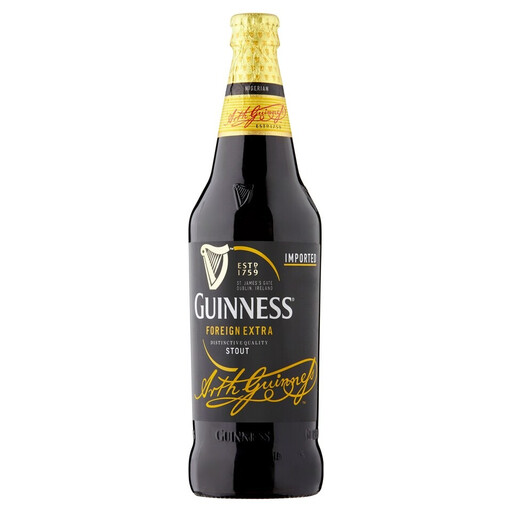 Guinness Beer 7.5% ABV, Plato 17.49% - 600ml