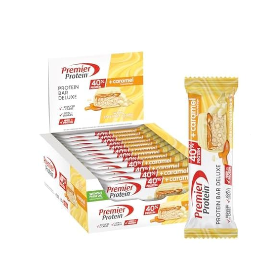 Premier Protein Protein Bar Deluxe White Chocolate Vanilla