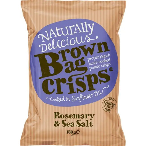 Brown Bag Crisps Rosemary and Sea Salt crisps 150g