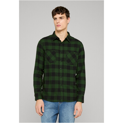 Urban Classics Checked Flanell Shirt blk/forest XXL