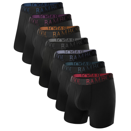 BAMBOO COOL Men's No Ride Up Boxer Briefs
