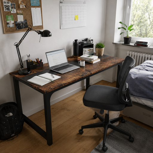 Large Tribesigns computer desk for a complete workspace