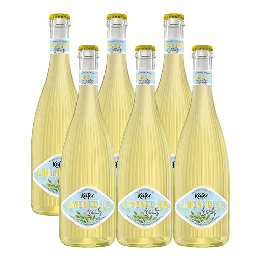 K?FER Lemon Liqueur Spritz Cocktail, flavoured wine cocktail, 6 x 0.75 L