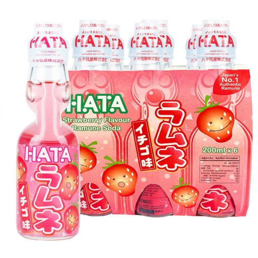 Hata Kosen 草莓味 Ramune 200ml × 6