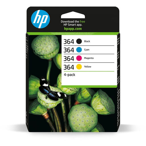 Genuine HP 364 4-pack Ink Cartridges