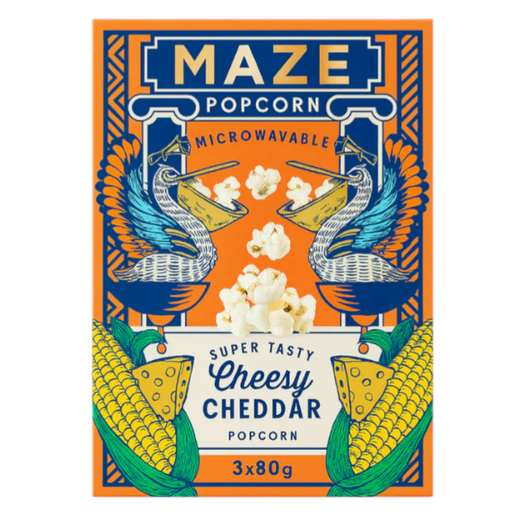 Maze 芝士味爆米花零食，240 g