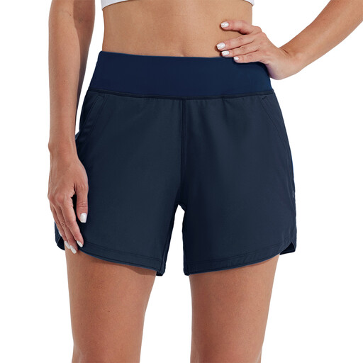 Willit Women's Swim Board Shorts UPF 50+ High Waisted Swimming Shorts