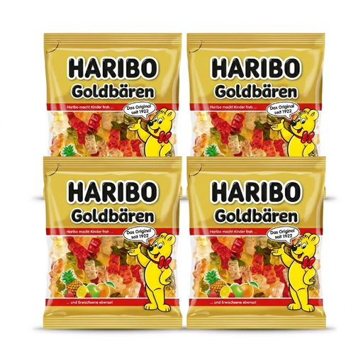 Haribo Gummy Bears 175g (Bundle Deal Pack of 4)