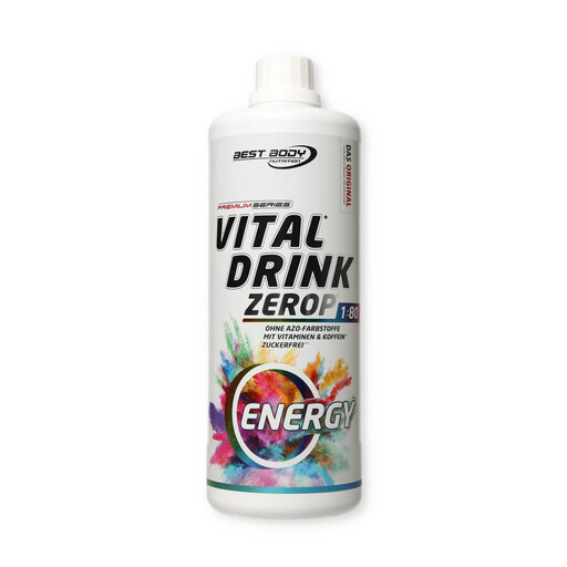 Best Body Nutrition Vital Drink ZEROP, Energy with 60 mg Caffeine