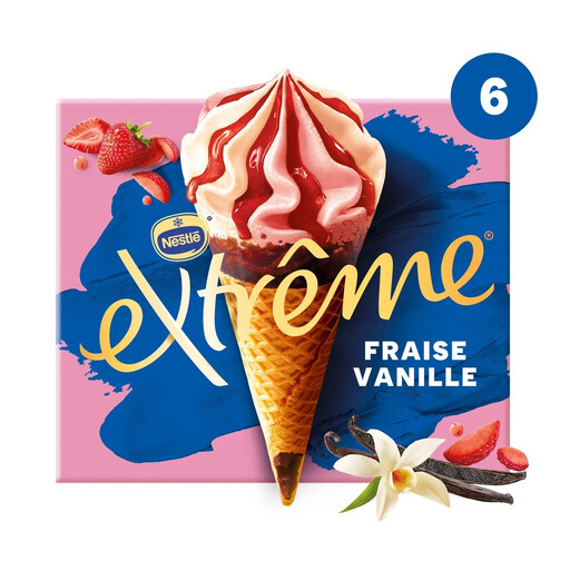 EXTR?ME Strawberry Vanilla Ice Cream Cones
