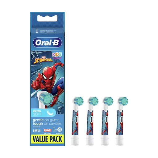 Oral-B EB10S-4 Kids Spiderman replacement brush heads