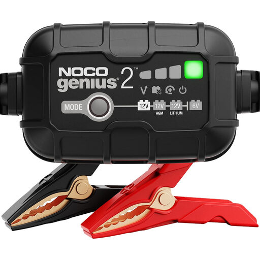 NOCO GENIUS2: 2A Battery Charger for Car & Motorcycle