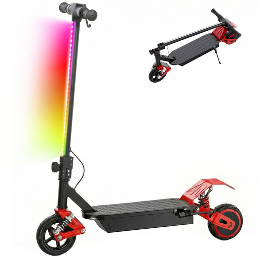 AIYAPLAY Red Electric Scooter for Kids