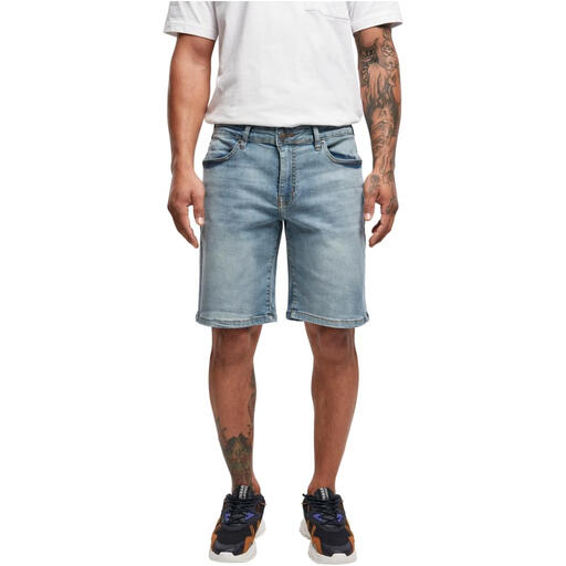 Urban Classics Relaxed Fit Jeans Shorts light destroyed washed 34