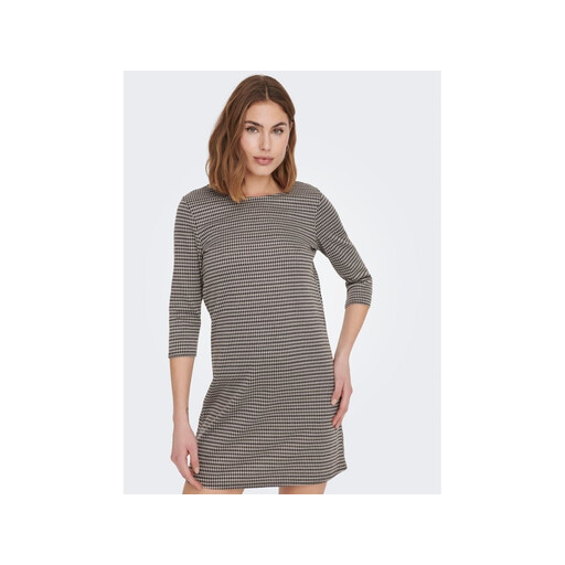 ONLY BRILLIANT 3/4 CHECK DRESS JRS DRESS XL