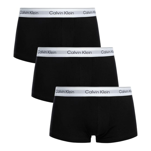 Calvin Klein 3-Pack Low Rise Trunks in Black