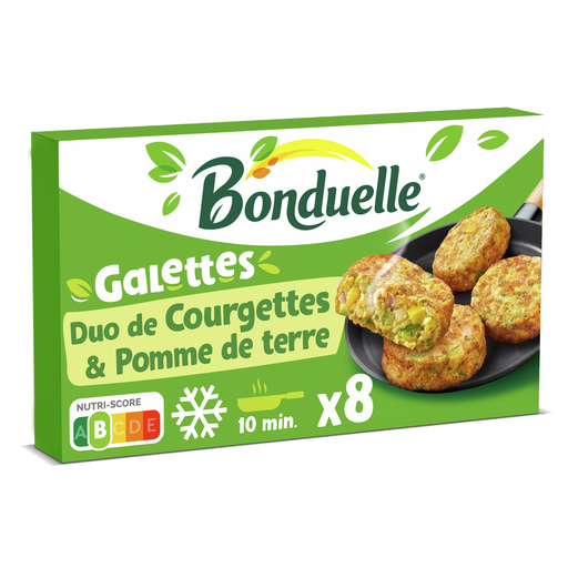 Duo de Galettes Courgettes & Pommes de Terre BONDUELLE