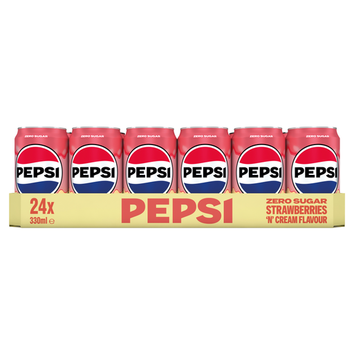 Pepsi Strawberries & Cream Can 24x330ml