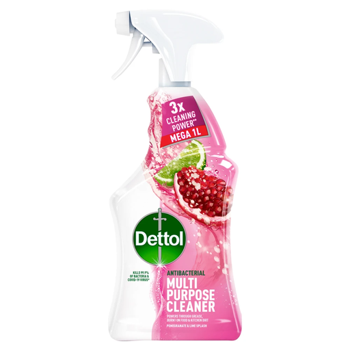 Dettol MultiPurpose Antibacterial Cleaning Spray, Pomegranate, 1l