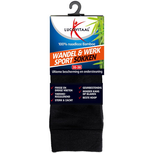 Lucovitaal Bamboo Walking, Work and Sports Sock