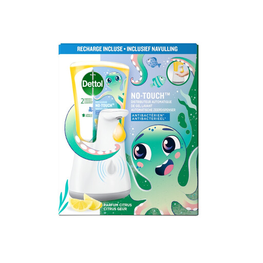 Dettol antibacterial liquid hand soap lemon scent – kit with 250 ml refill