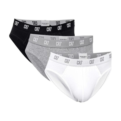 CR7 3 Pack Briefs Black/Grey/White Type 2