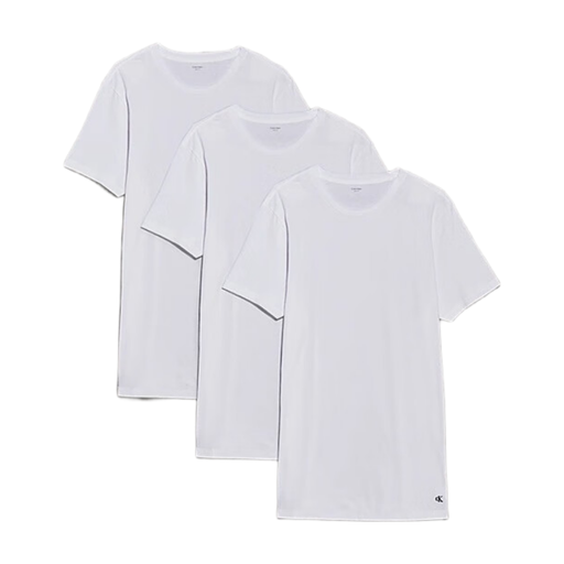 CALVIN KLEIN Cotton Classics Crew Neck T-Shirts 3 Pack White