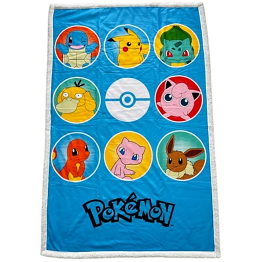 Plaid Polaire Sherpa Pokémon Kanto Pokédex