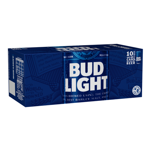 Bud Light 10 X 440ml (Abv 3.4%)