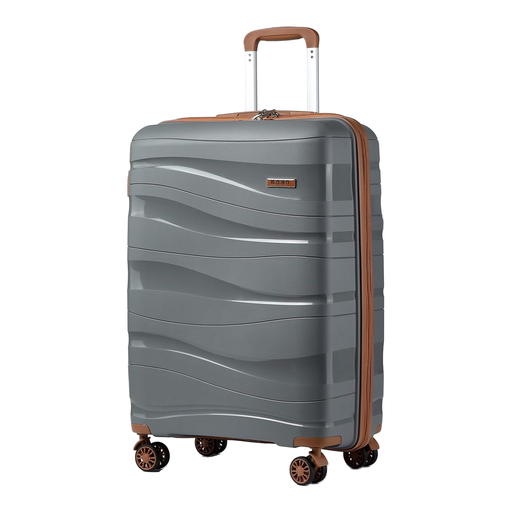 kono Carry-On Trolley Suitcase, 55cm Lightweight Hard Shell, with 4 Wheels and TSA Lock, 55x40x20cm