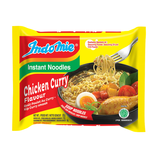 Indomie Noodles Chicken Curry Flavour 40 x 80g