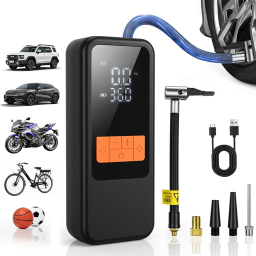 Porbi Portable Air Pump Q16, Black