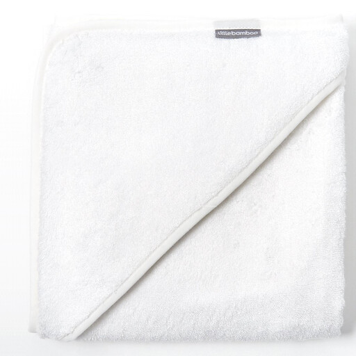 Little Bamboo Hooded Towel Natural White
