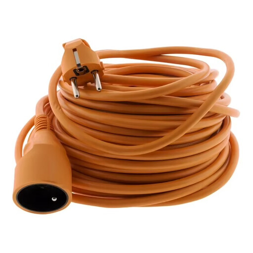 Rallonge de Jardin Zenitech 16A, HO5VV-F, 3G1.5mm?, 2P+T, 25m - Orange