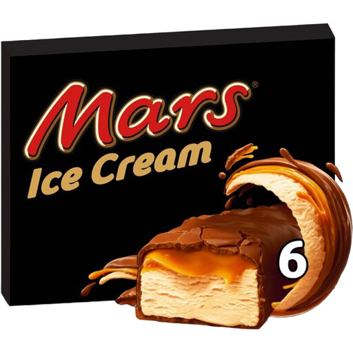 Mars Ice Cream Bars Chocolate Caramel - 6 stuks