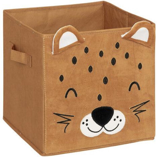Atmosphera Leopard Velvet Storage Box
