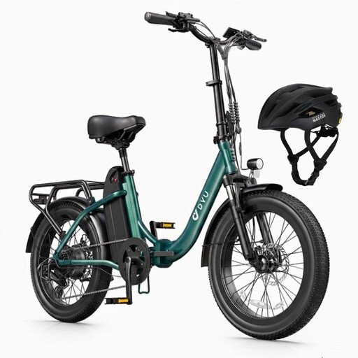 DYU C9 folding electric bike with MIPS helmet