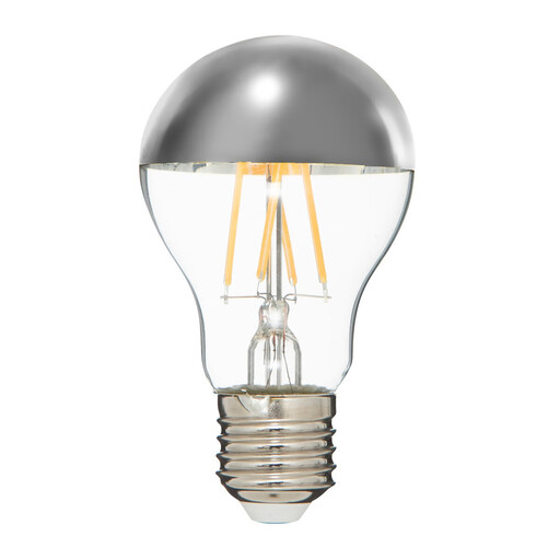 Atmosphera A60 LED Bulb - Transparent Silver, D. 6 x H. 10.6 cm