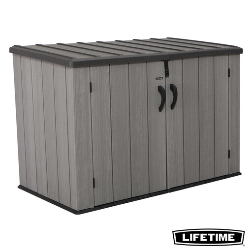 Lifetime Horizontal Storage Shed - Gris, 128 x 102 x 41 cm