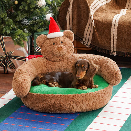 zeze Christmas Bear Pet Sofa