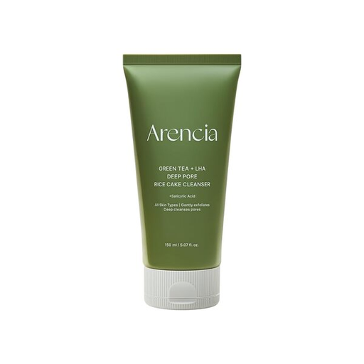 ARENCIA Green Tea + LHA Deep Pore Rice Cake Cleanser